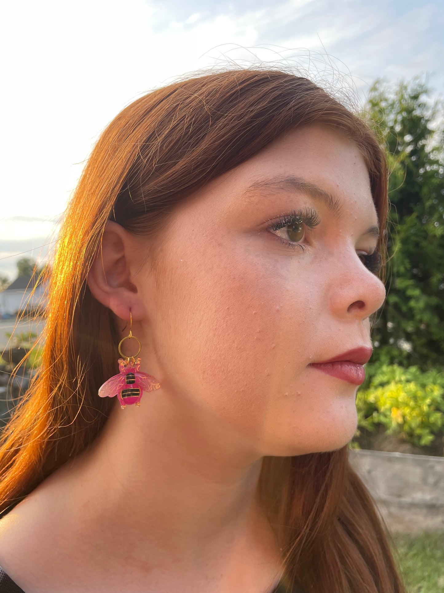 Boucles d'oreilles d'abeilles pendantes– Édition limitée