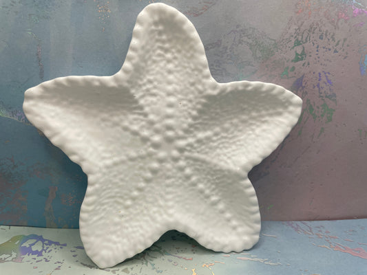 White Starfish Eco-Resin Decorative Tray