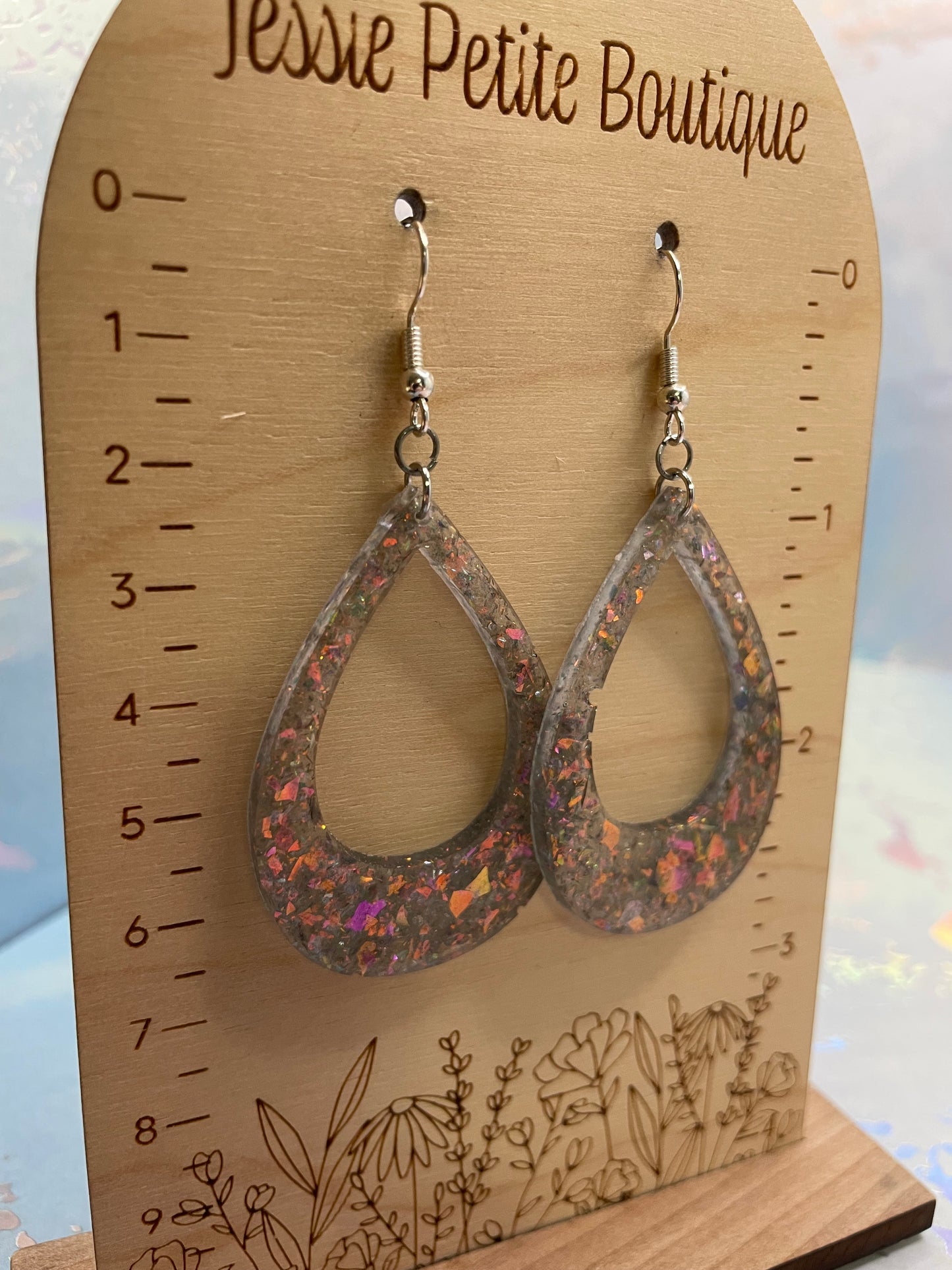 Boucles d’oreilles goutte scintillante-Sans Nickel