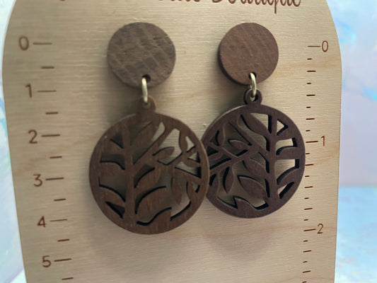 Woodland Leaf Cutout Earrings