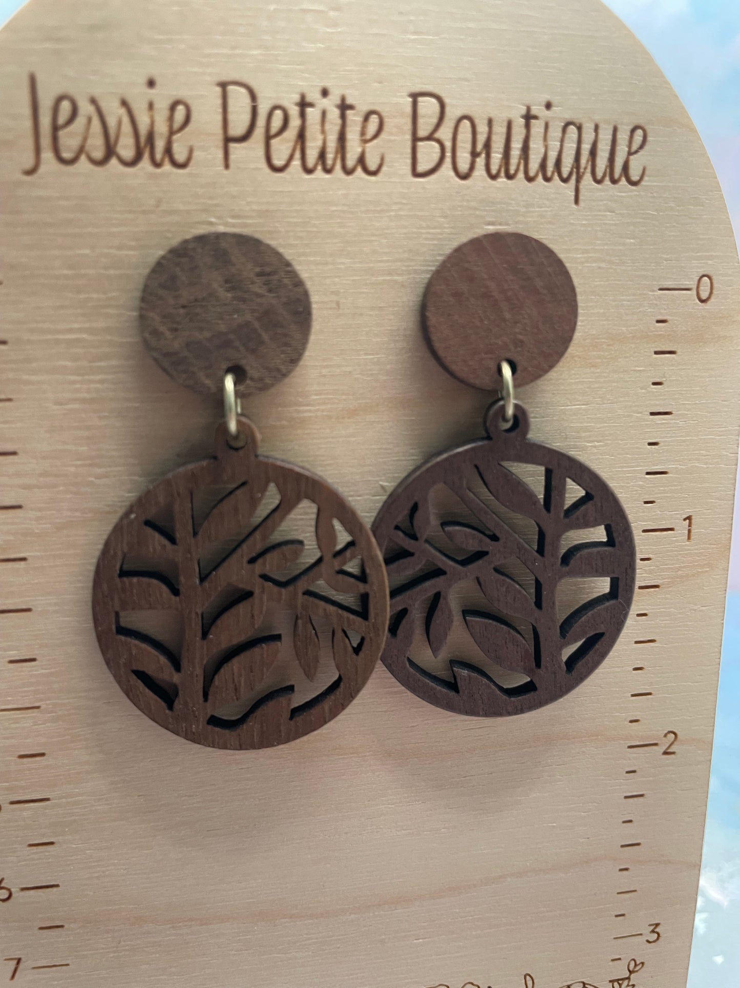 Woodland Leaf Cutout Earrings