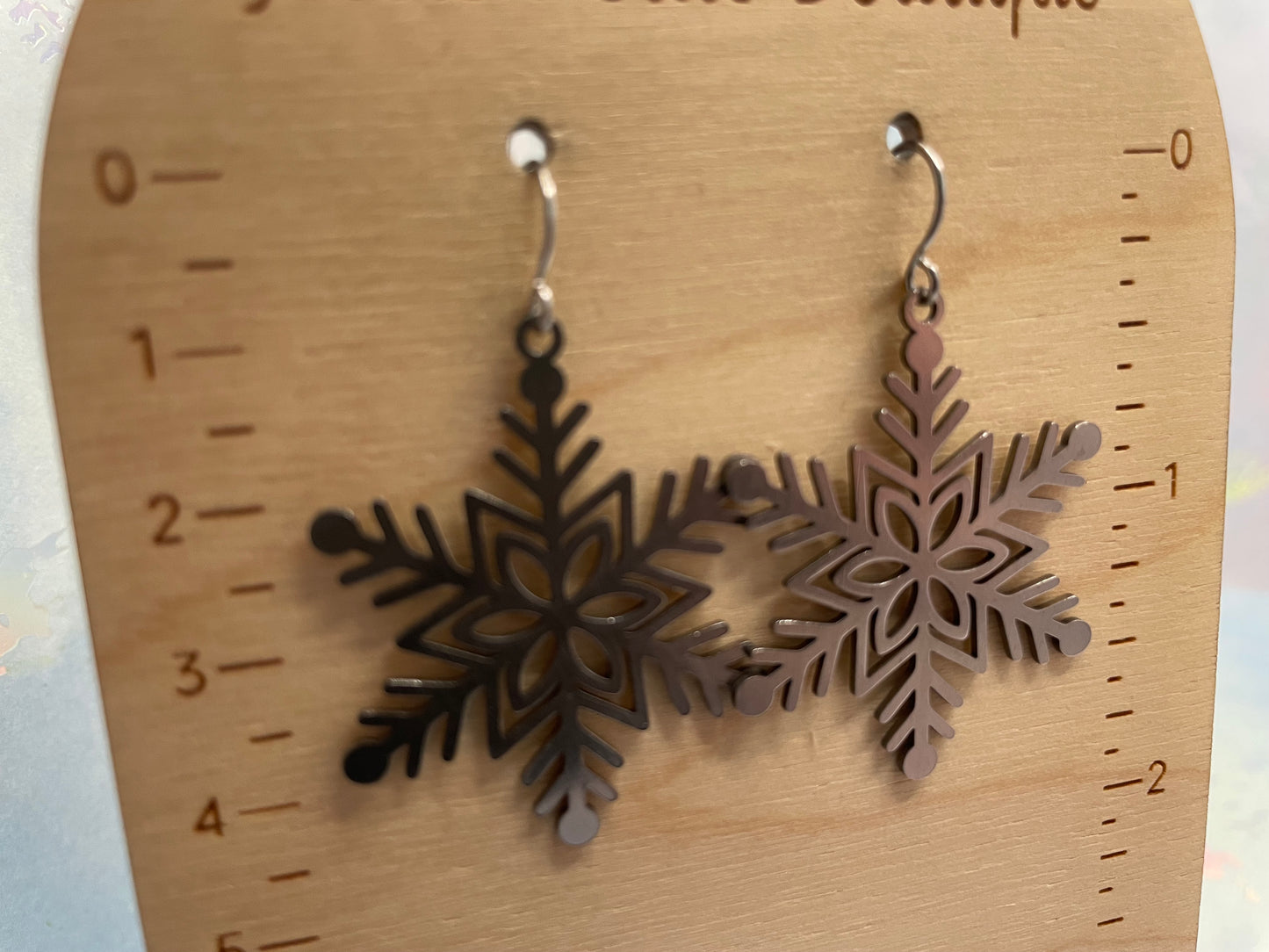 Silver Snowflake Earrings