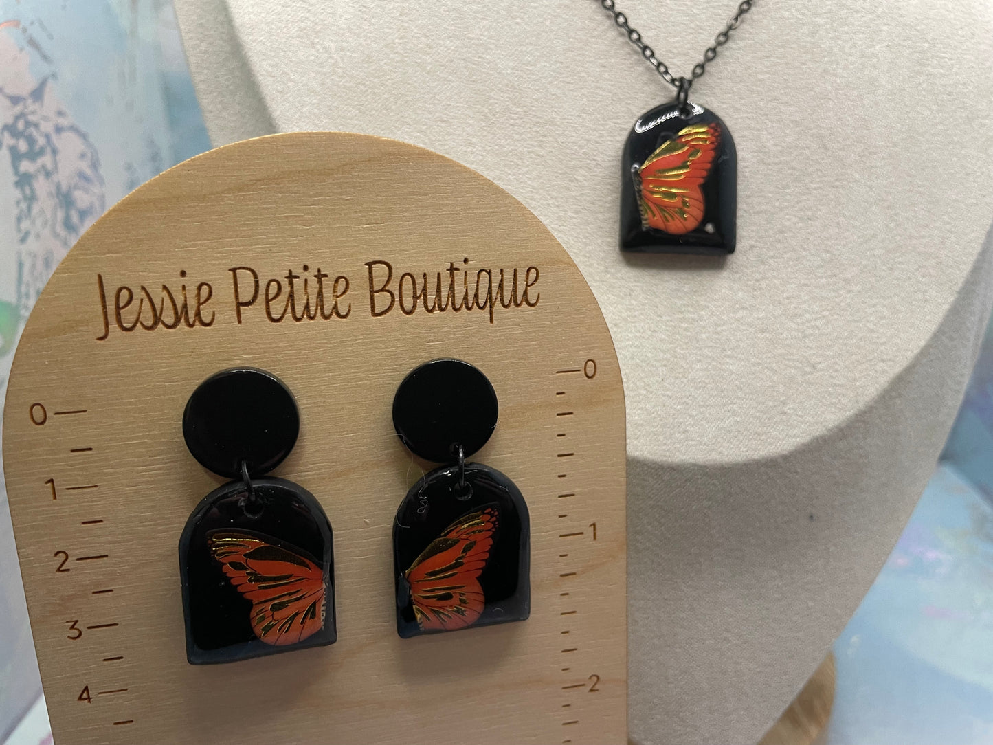 Orange Butterfly Arch Set