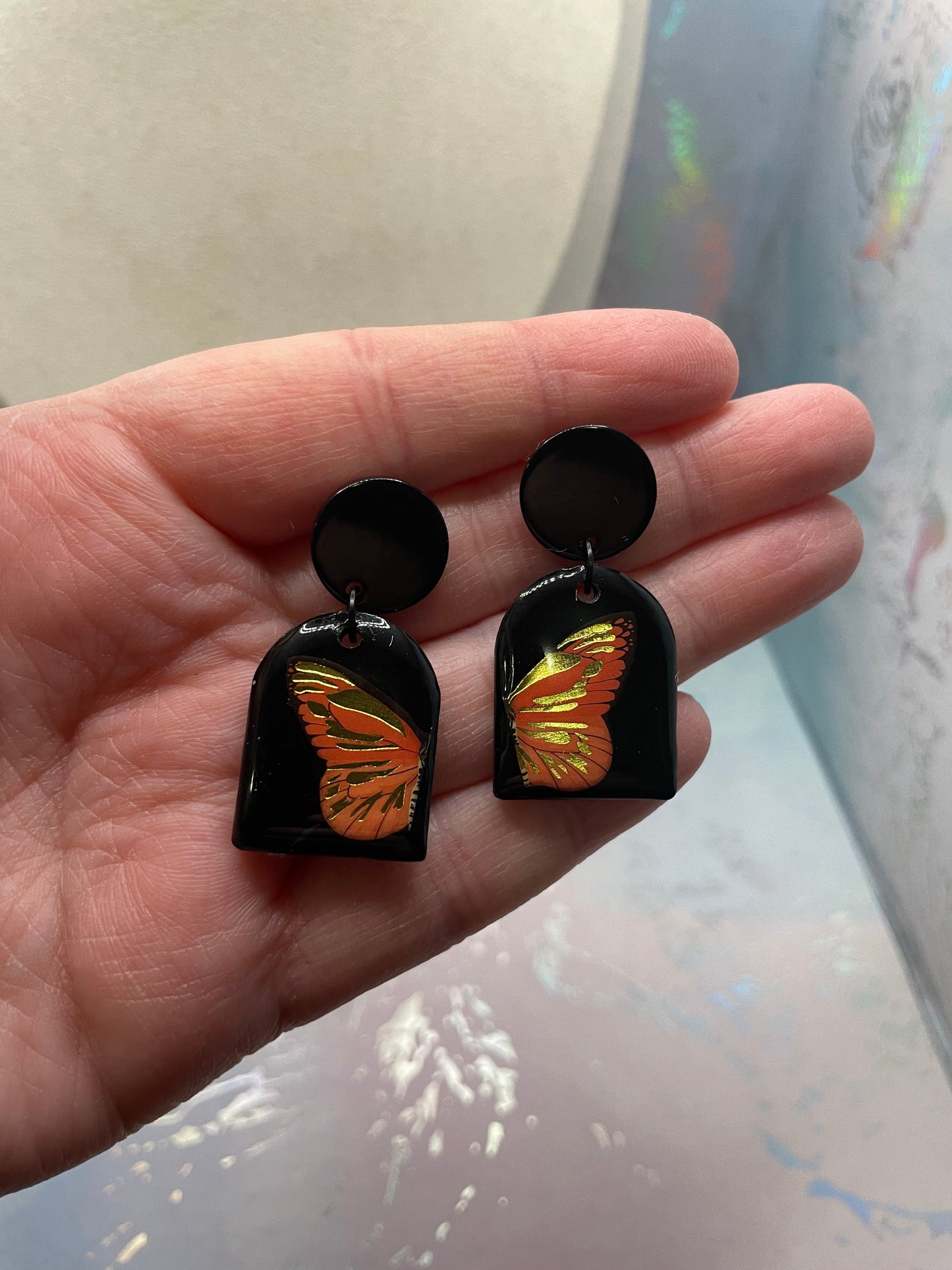 Orange Butterfly Arch Set