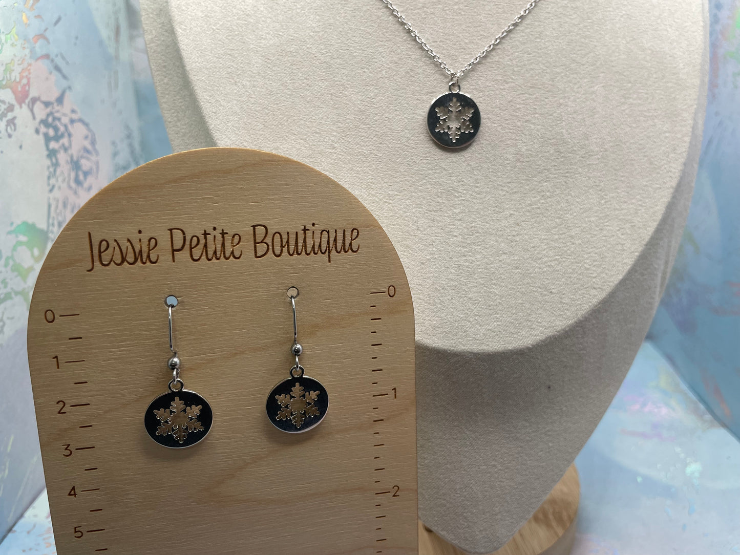 Ensemble flocon de neige argentée 18''