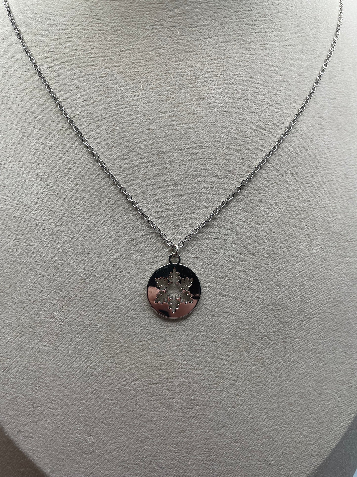 Ensemble flocon de neige argentée 18''