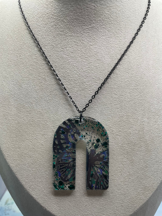 Holographic Butterfly Arch Necklace