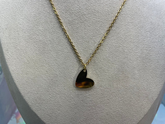 Minimalist Gold Heart Necklace – Delicate Everyday Pendant
