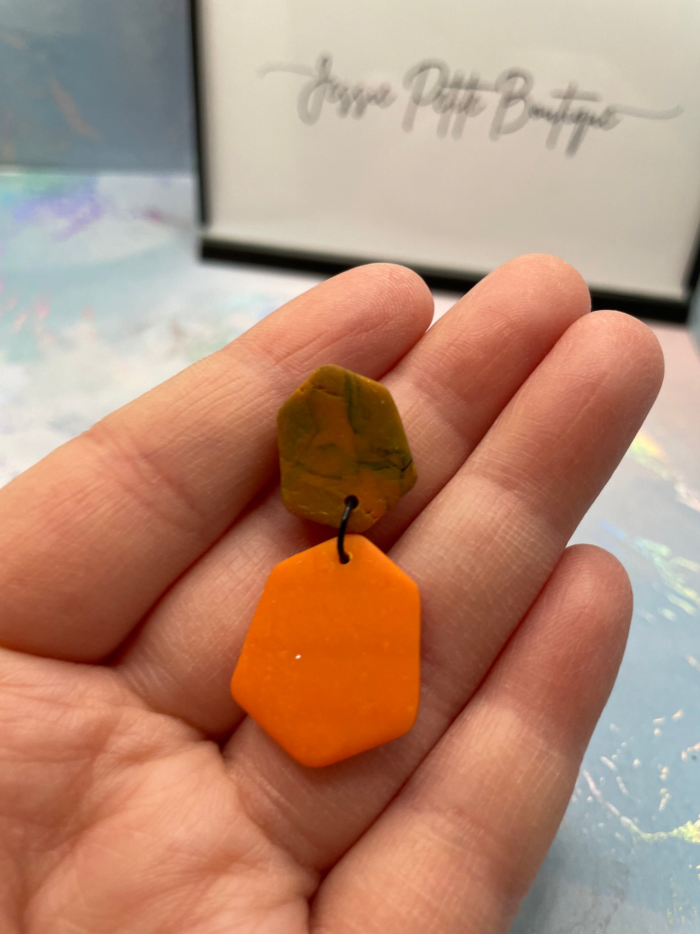 Taylor : marbrée orange - Sans nickel