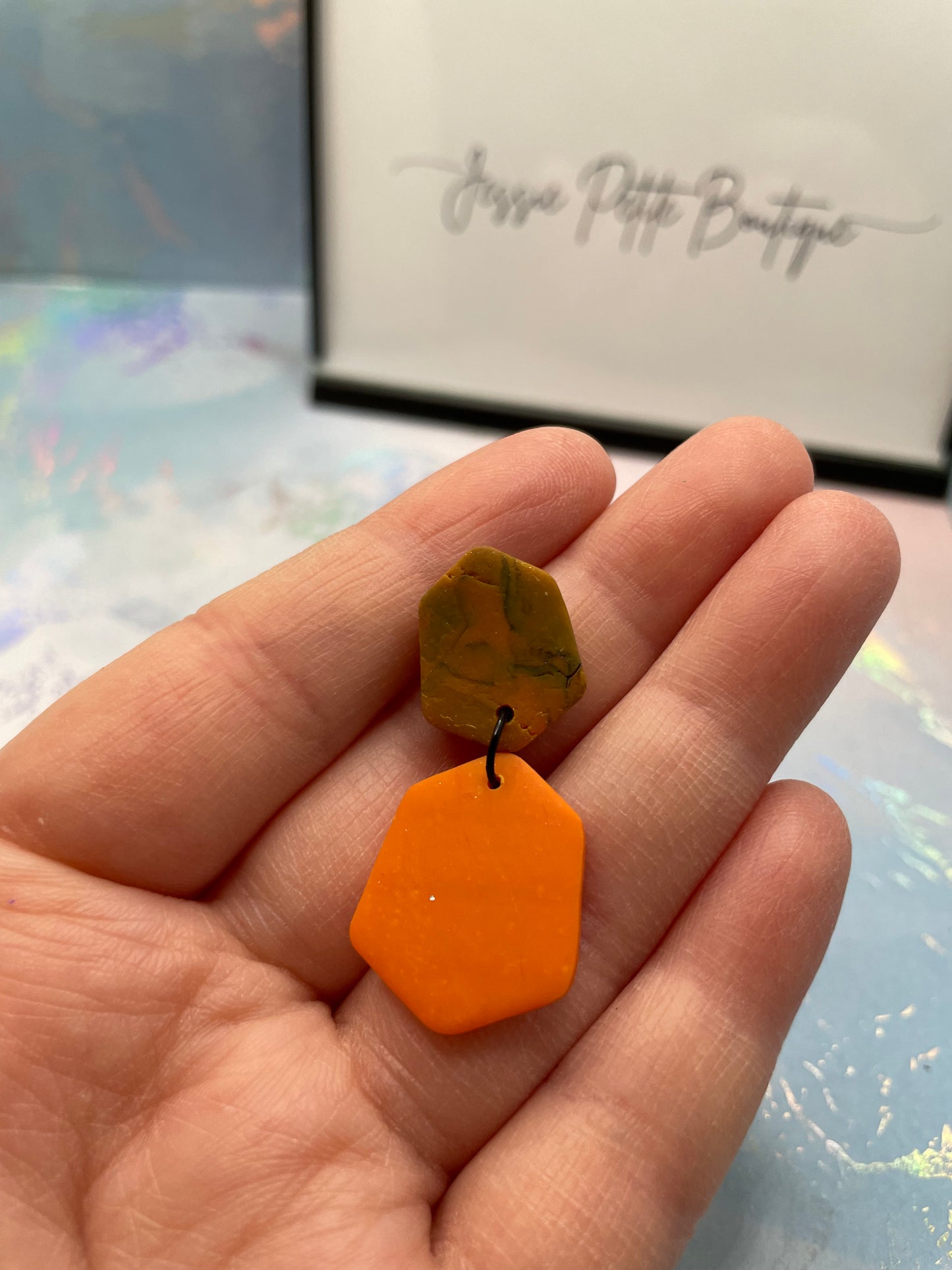 Taylor : marbrée orange - Sans nickel