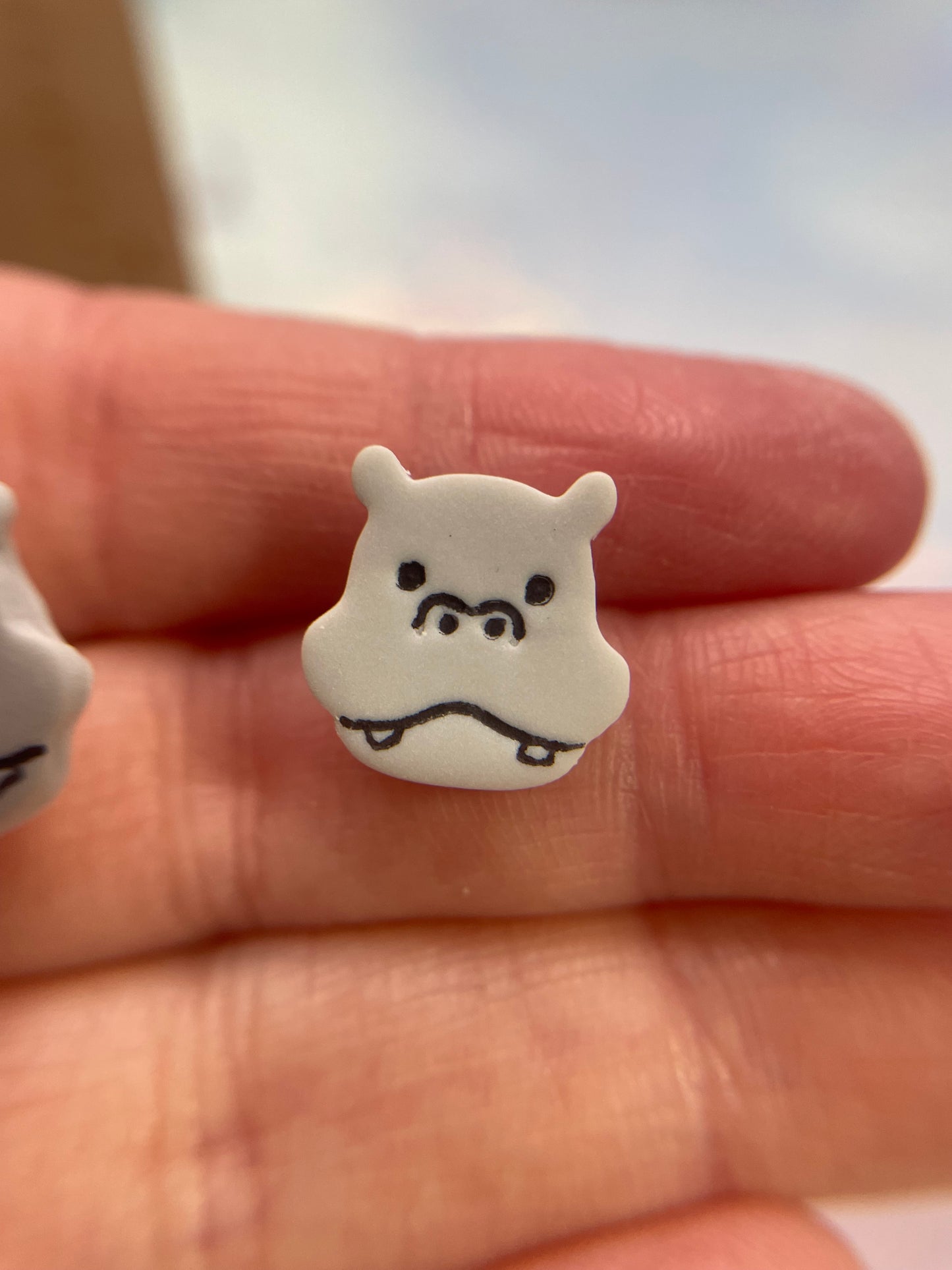 Bouton d’oreille Hippopotame