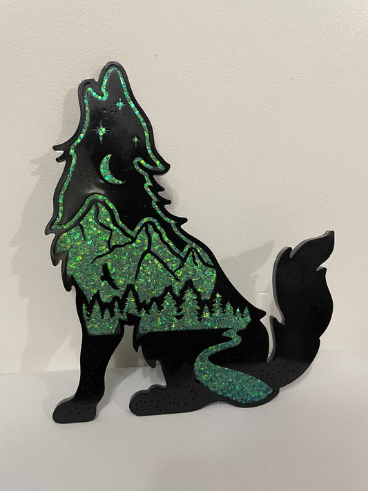 Sitting Wolf: Wall Decoration