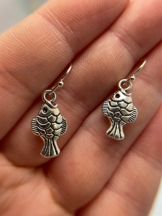 Silver Fish Earrings
