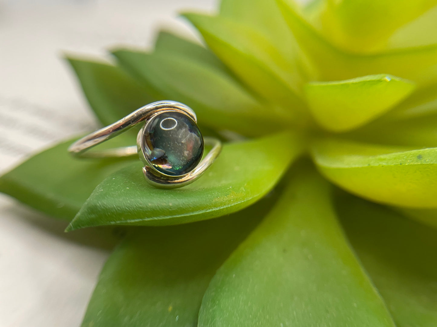 Round Shell Ring-Size 9 US