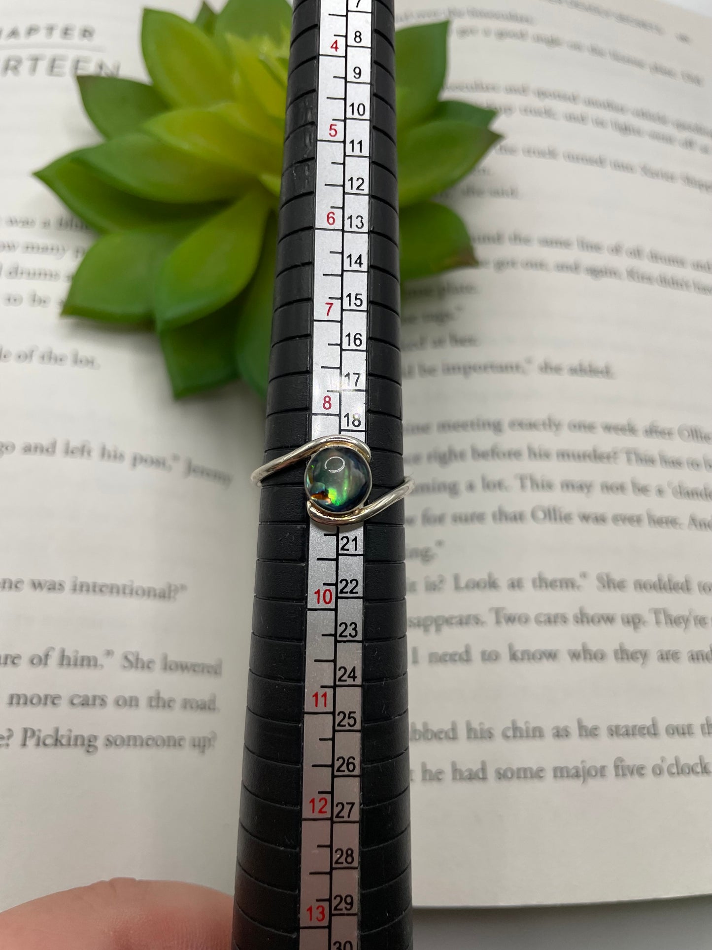 Round Shell Ring-Size 9 US