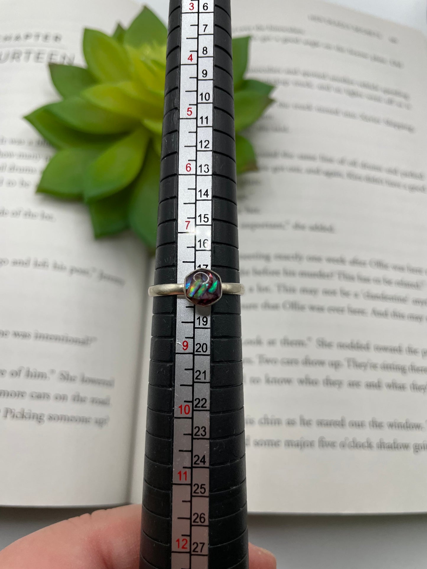 Hexagon Shell Ring- Size 8US