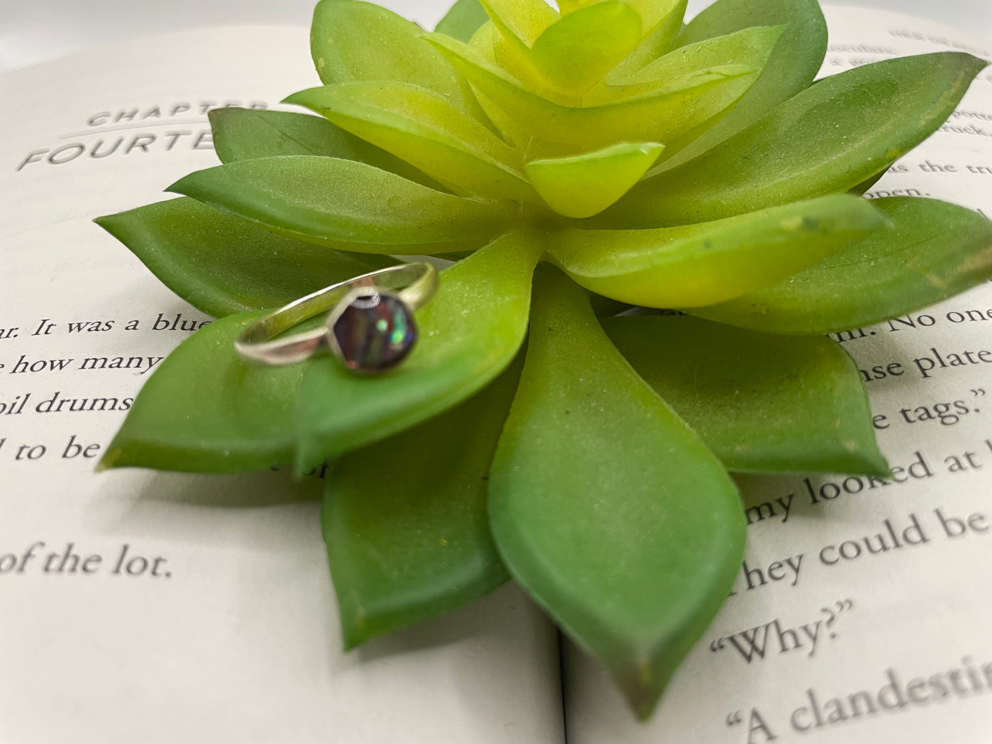 Hexagon Shell Ring- Size 8US