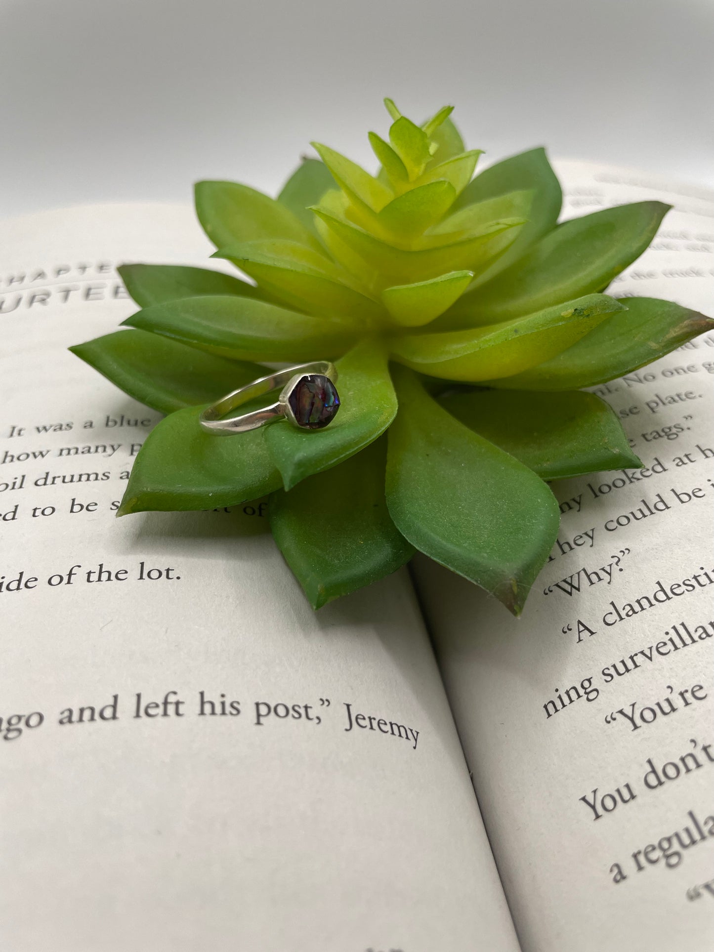 Hexagon Shell Ring- Size 8US