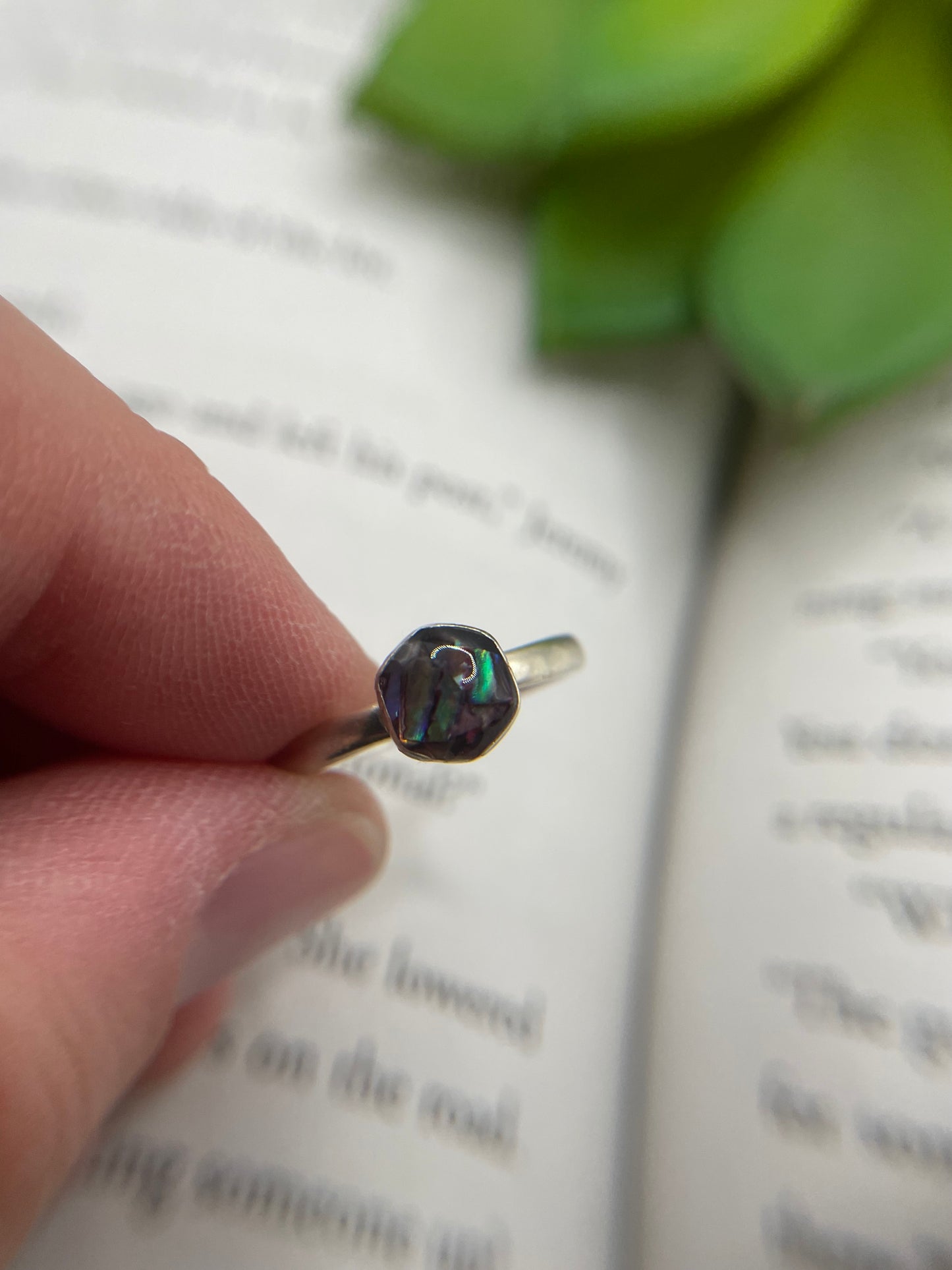 Hexagon Shell Ring- Size 8US