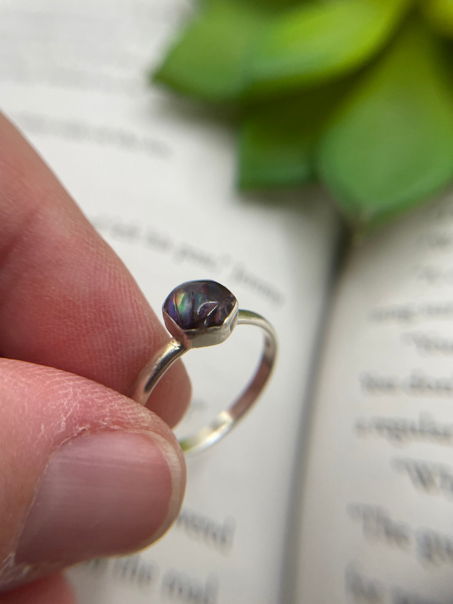 Hexagon Shell Ring- Size 8US