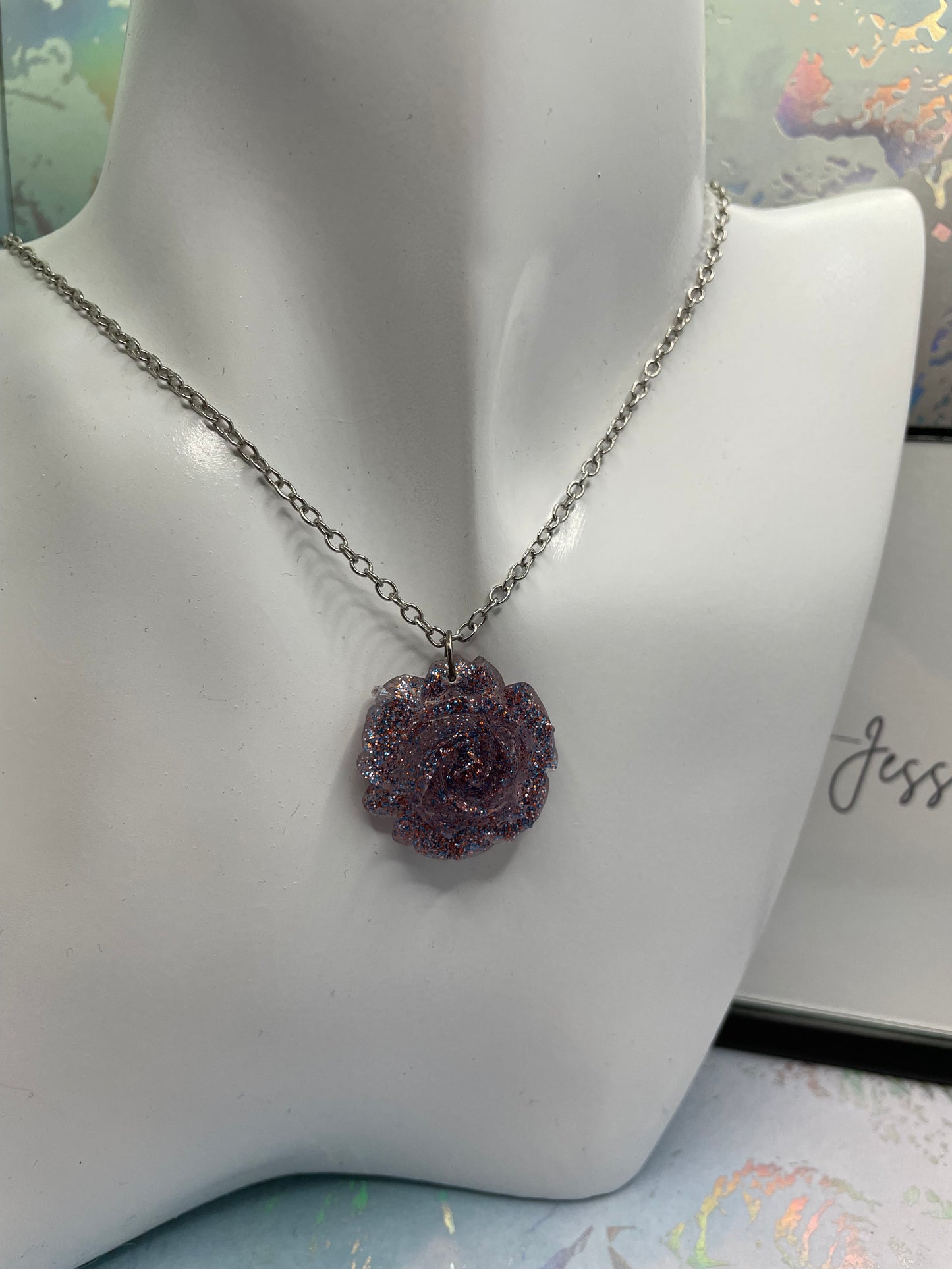 Ensemble roses scintillantes- 22''