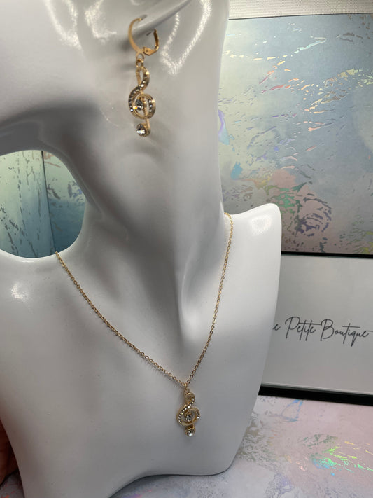 Golden Treble with Zirconia Set