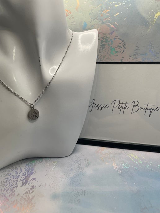 Love With Paws Silver Necklace – 18" Stainless Steel +Nickel Free