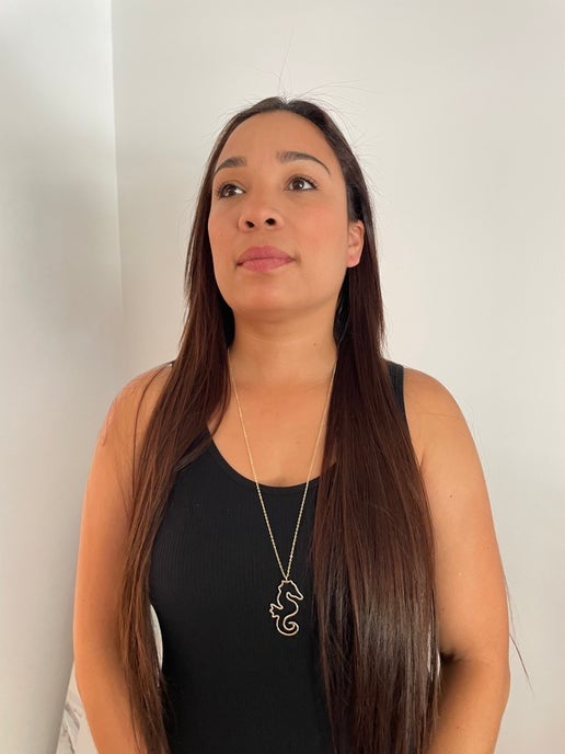 Big Seahorse Necklace 27'' NICKEL FREE