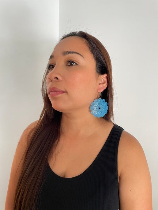 Big Clay Mandala Earrings