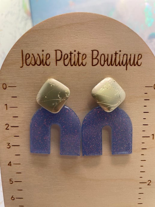 Boucles d'oreilles arche brillante - Sans Nickel 