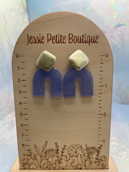 Boucles d'oreilles arche brillante - Sans Nickel 