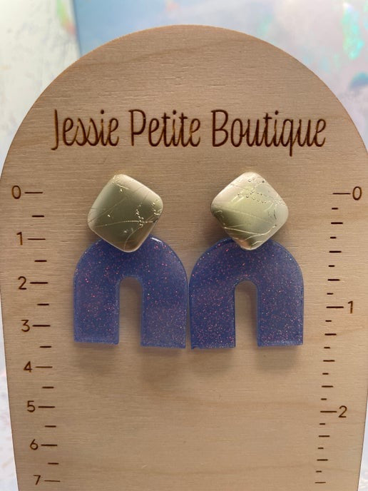 Boucles d'oreilles arche brillante - Sans Nickel 