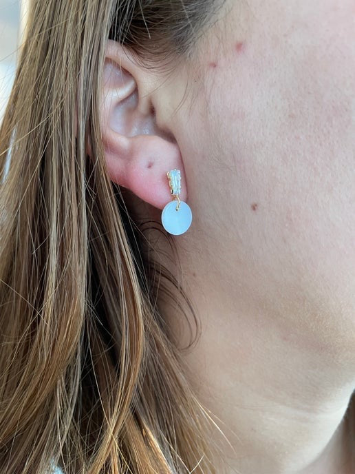 Dainty Shell Stud Earrings