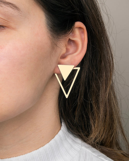 Boucles d’oreilles triangles convertibles