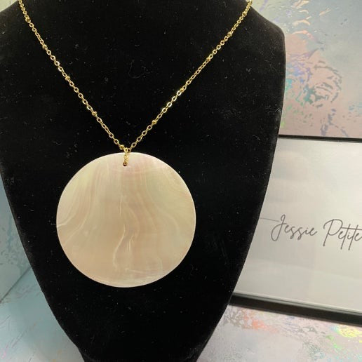 6.2 cm Shell Necklace - Stainless Steel