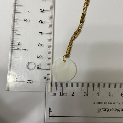 Collier coquillage 2 cm - 20'' Sans Nickel