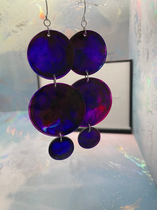 Morgan : rouge foncé, mauve et bleu -Sans nickel