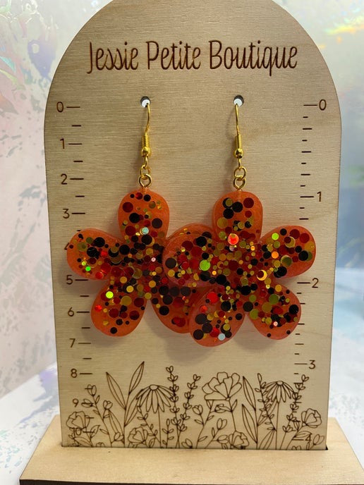 Sparkling Flower Earrings