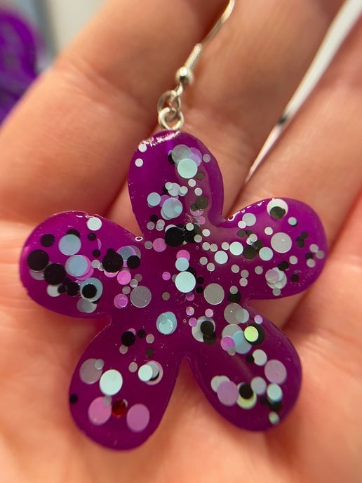 Sparkling Flower Earrings