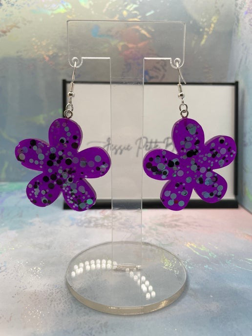 Sparkling Flower Earrings