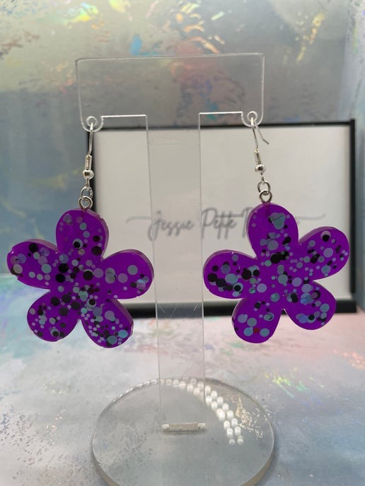 Sparkling Flower Earrings