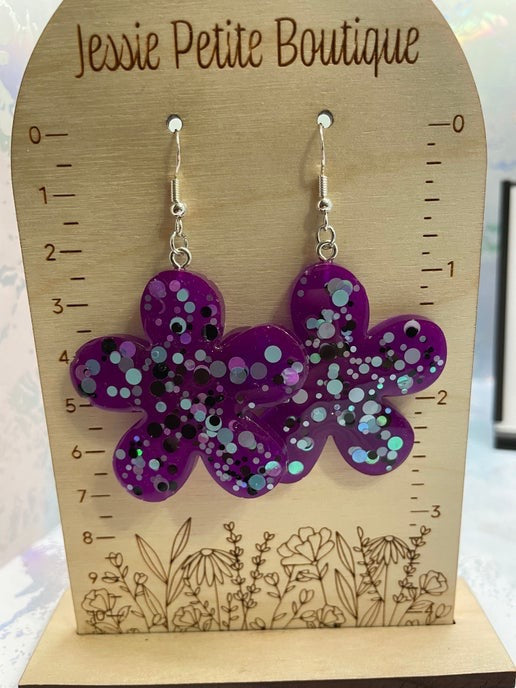 Sparkling Flower Earrings
