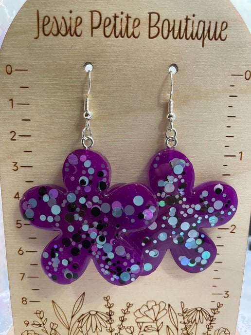 Sparkling Flower Earrings