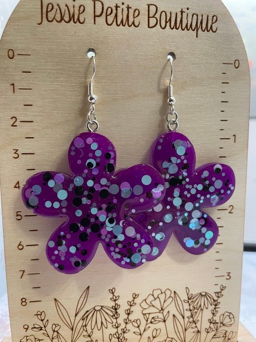 Sparkling Flower Earrings