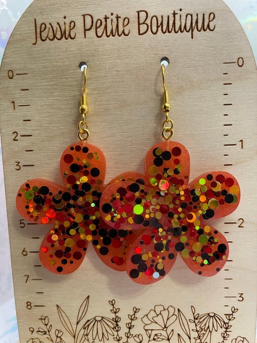 Sparkling Flower Earrings