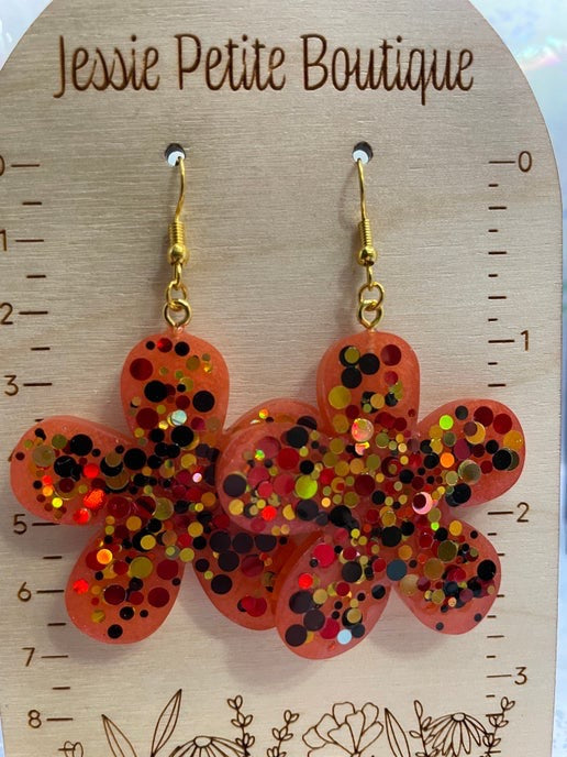 Sparkling Flower Earrings