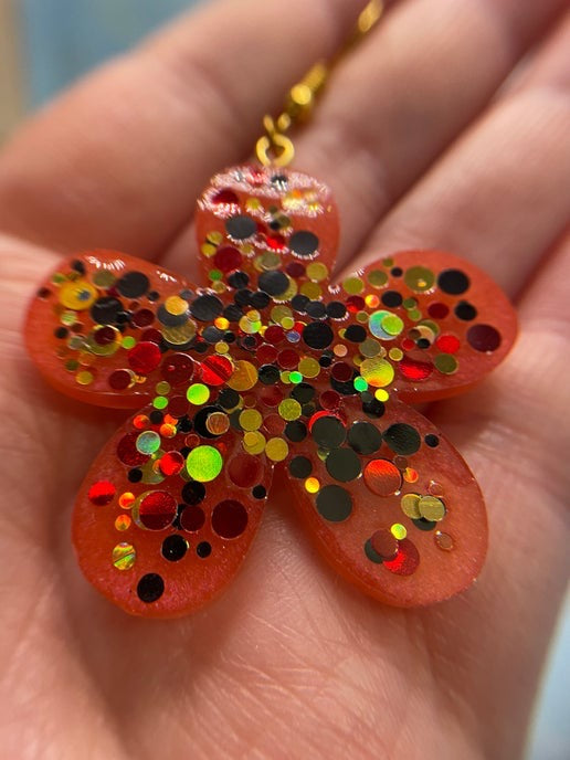 Sparkling Flower Earrings