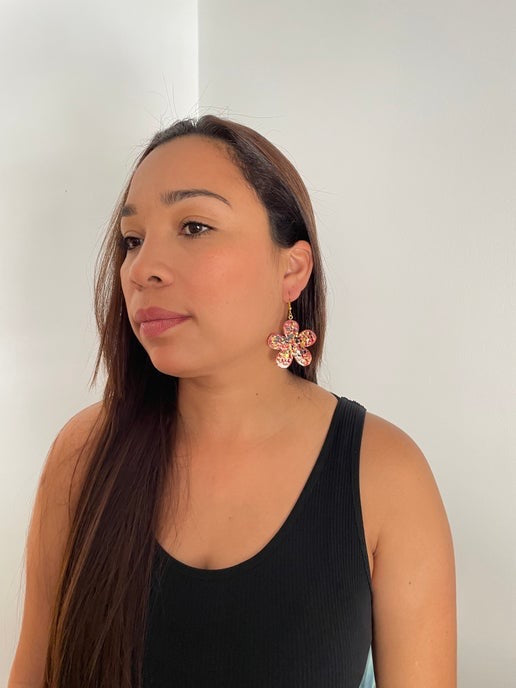 Sparkling Flower Earrings