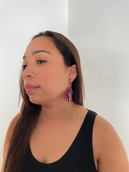 Sparkling Flower Earrings