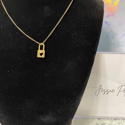 Collier cadena amour bronze - 18''